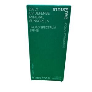 Innisfree Daily UV Defense Mineral Sunscreen SPF 45 1.69 OZ EXP 03/18/2026